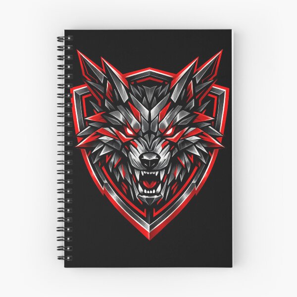 Item preview, Crimson Apex – Cyberpunk Wolf designed and sold by C. J. Wisener.