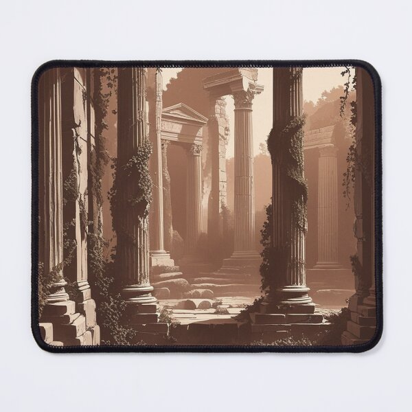 Item preview, Overgrown Roman Courtyard – Sepia Ruins designed and sold by semenol.