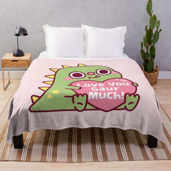 Item preview, Cute Dinosaur Hugs Heart Love You Saur Much Pun designed and sold by rustydoodle.