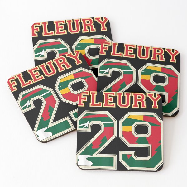 Item preview,  Fleury 29 Wild Goalie Flower Minnesota Pro Ice Hockey  designed and sold by Hadyherz.