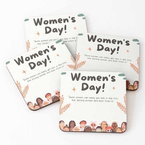 Item preview, Empowering Women's Day Greeting Card Design designed and sold by FestivityFinds.
