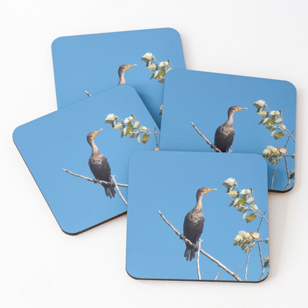 Item preview, A Double-crested Cormorant High Up On a Tree designed and sold by BackyardBirder.
