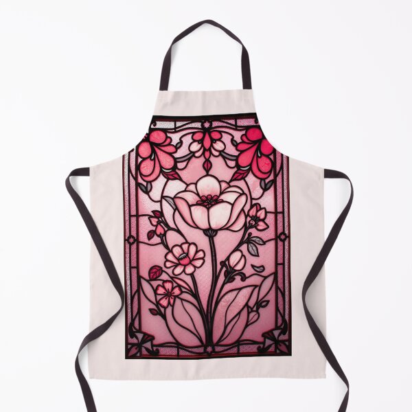 Item preview, Pink Floral Stained Glass designed and sold by Sachie's Studio.