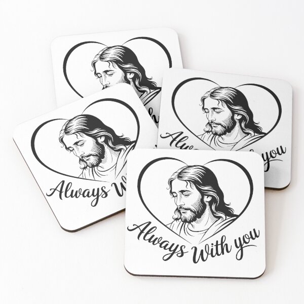 Item preview, Always With You – Jesus Heart Christian Illustration designed and sold by Artinkcreative.