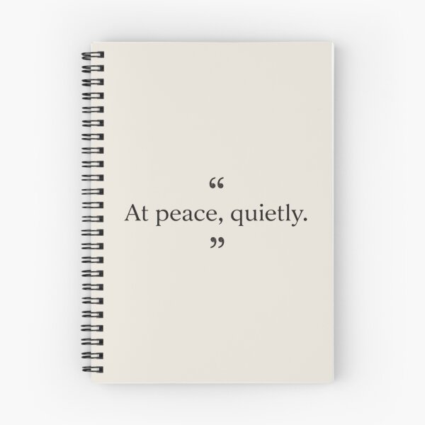 Item preview, At Peace, Quietly – Minimal Editorial Typography designed and sold by Irene Catchmind.