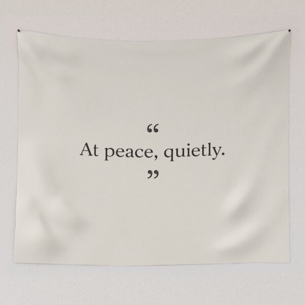 Item preview, At Peace, Quietly – Minimal Editorial Typography designed and sold by Irene Catchmind.