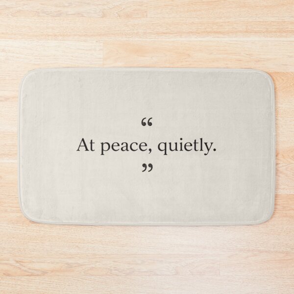 Item preview, At Peace, Quietly – Minimal Editorial Typography designed and sold by Irene Catchmind.