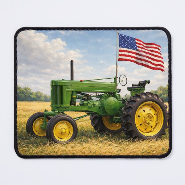 Item preview, Tractor with American Flag designed and sold by DGS Creative Designs.