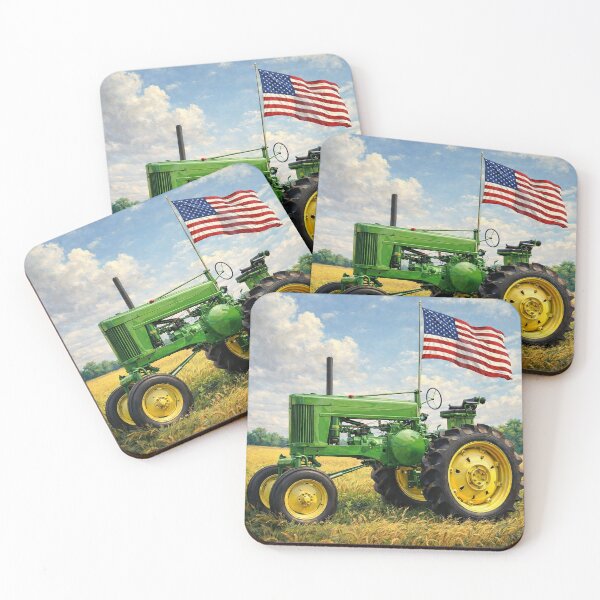 Item preview, Tractor with American Flag designed and sold by DGS Creative Designs.