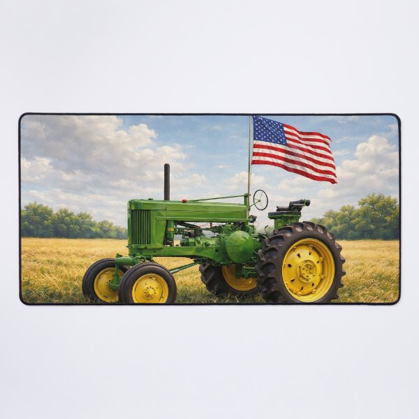 Item preview, Tractor with American Flag designed and sold by DGS Creative Designs.