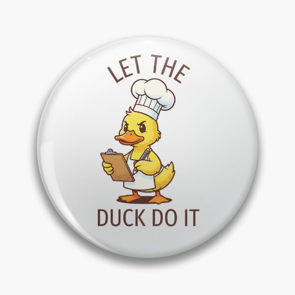 Item preview, Let The Duck Do It - Funny "Let Him Cook" Chef Duck designed and sold by Got2BSnazzy.
