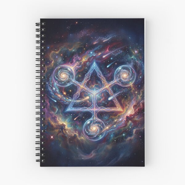 Item preview, Connect | Sacred Circuits Glyph #14 – Surreal Cosmic Galaxy Art designed and sold by FreqEncodedArt.