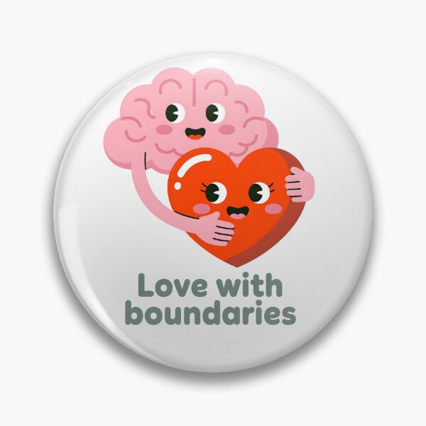 Item preview, Love With Boundaries – Mental Health Illustration designed and sold by Artinkcreative.