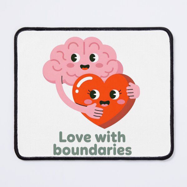 Item preview, Love With Boundaries – Mental Health Illustration designed and sold by Artinkcreative.