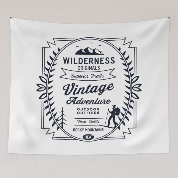 Item preview, Copy 2 of Vintage Adventure Wilderness T-Shirt – Outdoor Outfitters Rocky Mountains Heat | Retro Hiking Gift designed and sold by Williams Anderson.
