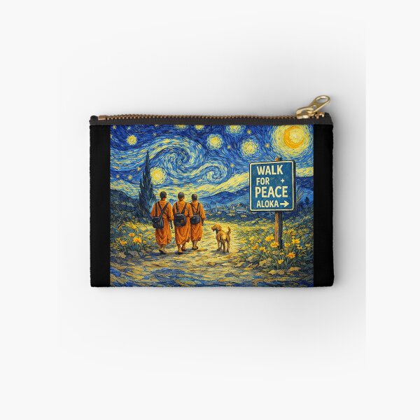 Item preview, Retro Walk for Peace Monks with Aloka Dog Starry Night  designed and sold by CristHuds.