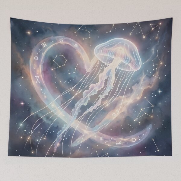 Item preview, Celestial Jellyfish and an Ephemeral Heart designed and sold by SeaJayEmmm.