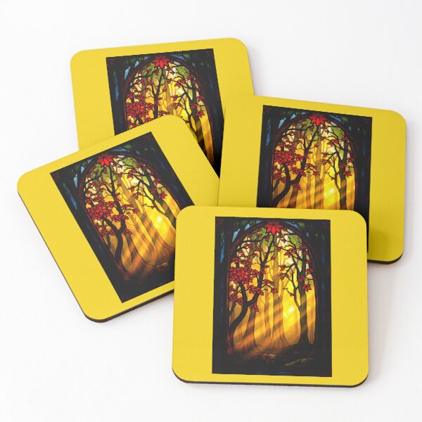 Item preview, Sunbeam Forest Stained Glass designed and sold by Sachie's Studio.
