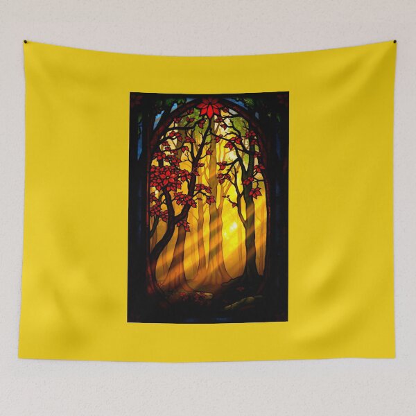 Item preview, Sunbeam Forest Stained Glass designed and sold by Sachie's Studio.