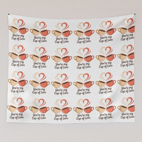 Item preview, You’re My Cup of Love – Coffee Valentine Design designed and sold by Artinkcreative.