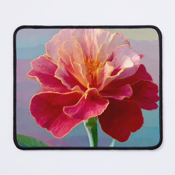 Item preview, Red Pink Marigold Flower After Georgia OKeefe designed and sold by Vicky Brago-Mitchell®.