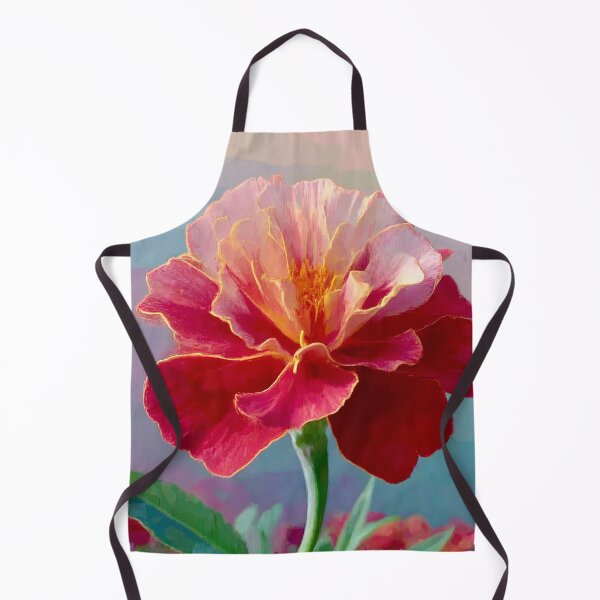 Item preview, Red Pink Marigold Flower After Georgia OKeefe designed and sold by Vicky Brago-Mitchell®.