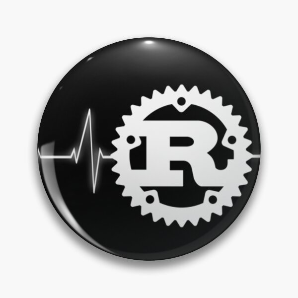 Item preview, Rust Programming Logo Heartbeat Design Design designed and sold by GottliebHenke.