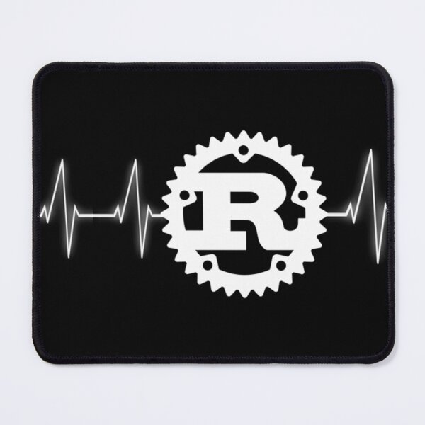 Item preview, Rust Programming Logo Heartbeat Design Design designed and sold by GottliebHenke.