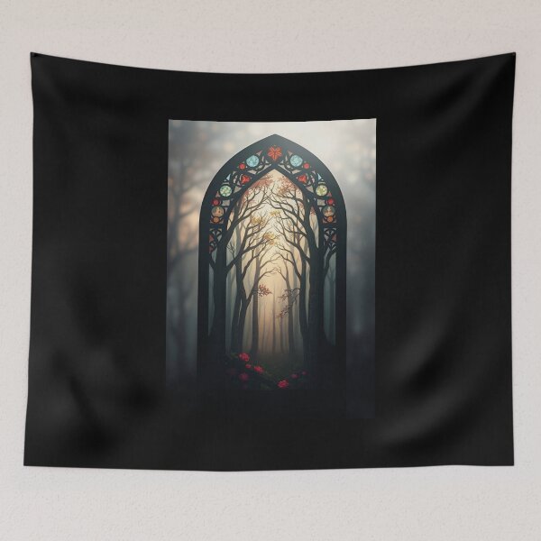 Item preview, Hazy Forest Stained Glass designed and sold by Sachie's Studio.
