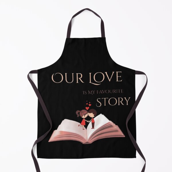 Item preview, Our Love Is My Favourite Story – Romantic Book Lover Valentine Illustration designed and sold by CutePearlStudio.