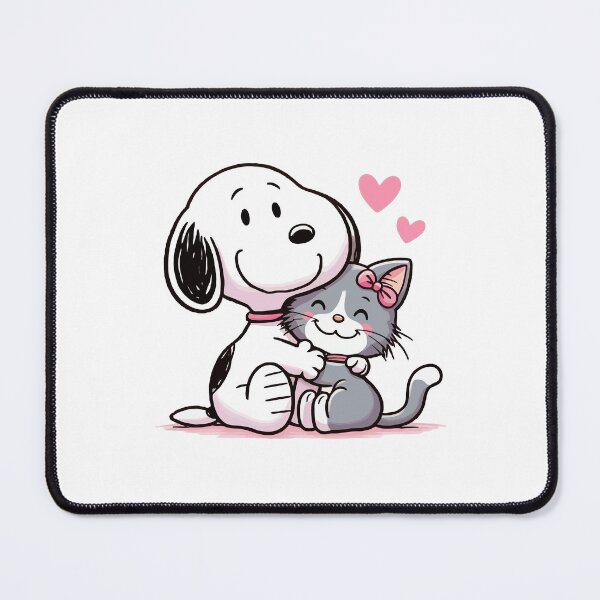 Item preview, Cute Snoopy Hugging a Sweet Kitten designed and sold by sonkpr.