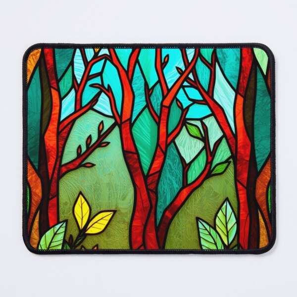 Item preview, Origami Style Forest Stained Glass designed and sold by Sachie's Studio.