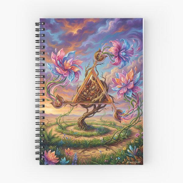 Item preview, Manifest | Sacred Circuits Glyph #15 – Surreal Floral Abundance Art designed and sold by FreqEncodedArt.