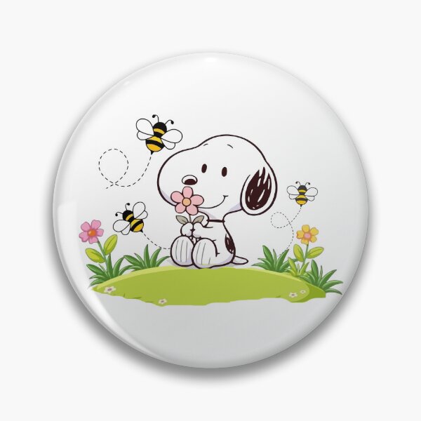 Item preview, Snoopy Playing with Bees in the Meadow designed and sold by sonkpr.