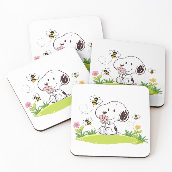 Item preview, Snoopy Playing with Bees in the Meadow designed and sold by sonkpr.