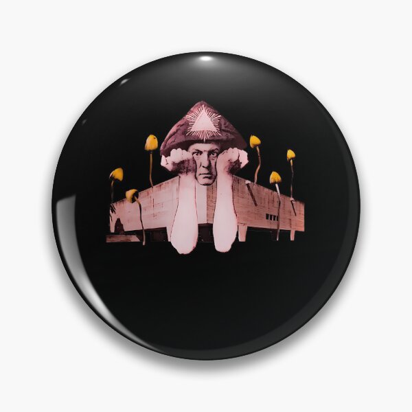 Item preview, Aleister Crowley Collage Mushrooms designed and sold by Akshay Kshirsagar.