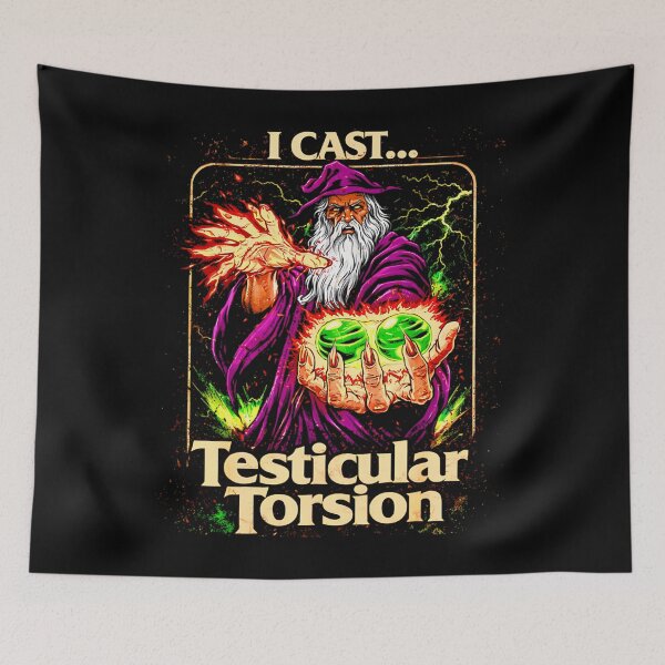 Item preview, I Cast Testicular Torsion Funny Wizard Meme designed and sold by Akshay Kshirsagar.