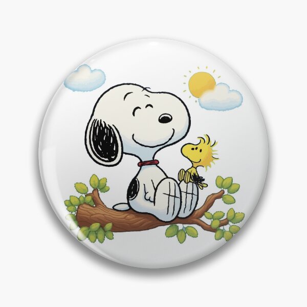 Item preview, Snoopy and Woodstock Relaxing on a Tree Branch designed and sold by sonkpr.