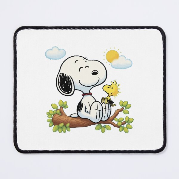 Item preview, Snoopy and Woodstock Relaxing on a Tree Branch designed and sold by sonkpr.