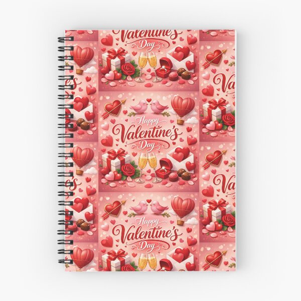 Aperçu de l'œuvre Illustration pour la Saint-Valentin : cœurs romantiques, adorables oiseaux amoureux et cadeau créée et vendue par Snapystyle.