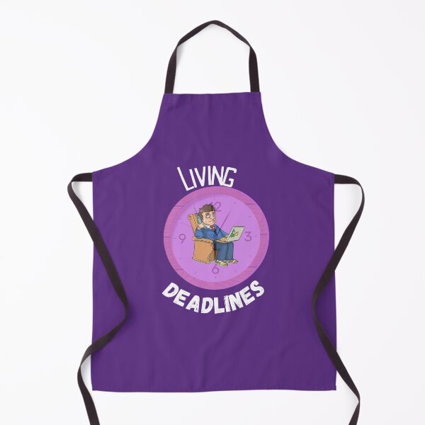 Item preview, Living Between Deadlines – Motivational Work Life Quote Design designed and sold by NeonPetal.