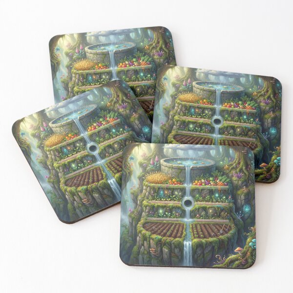 Item preview, Prepare | Sacred Circuits Glyph #4 – Surreal Magical Garden Art designed and sold by FreqEncodedArt.