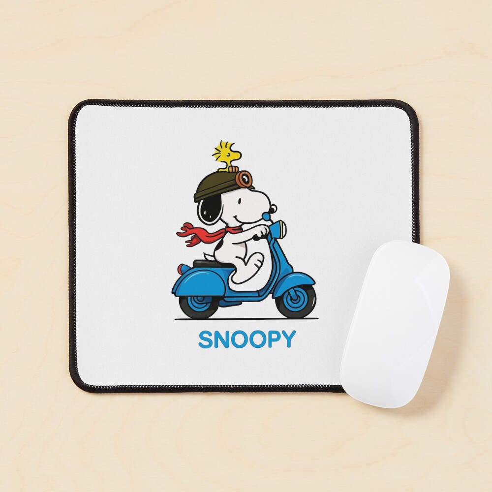 Snoopy and Woodstock Blue Scooter Adventure
