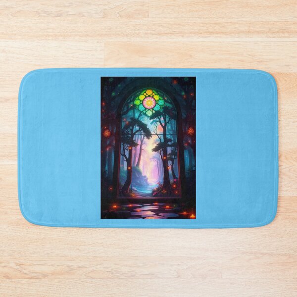 Item preview, Futuristic Forest Stained Glass designed and sold by Sachie's Studio.