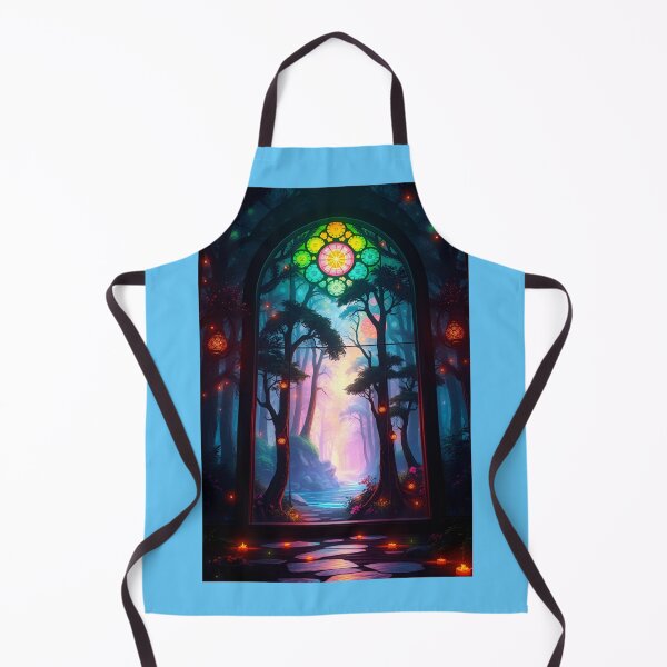 Item preview, Futuristic Forest Stained Glass designed and sold by Sachie's Studio.
