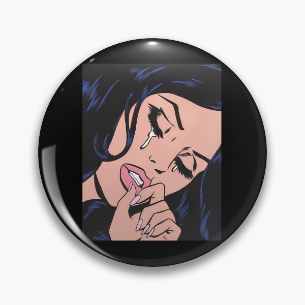 Item preview, Black Hair Crying Comic Girl designed and sold by Akshay Kshirsagar.