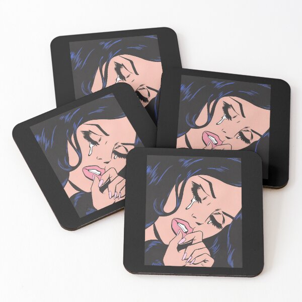 Item preview, Black Hair Crying Comic Girl designed and sold by Akshay Kshirsagar.