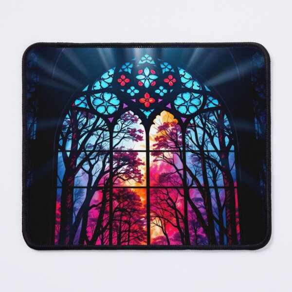 Item preview, Vibrant Forest Beyond Stained Glass designed and sold by Sachie's Studio.