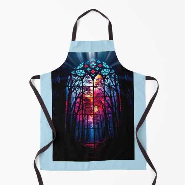 Item preview, Vibrant Forest Beyond Stained Glass designed and sold by Sachie's Studio.