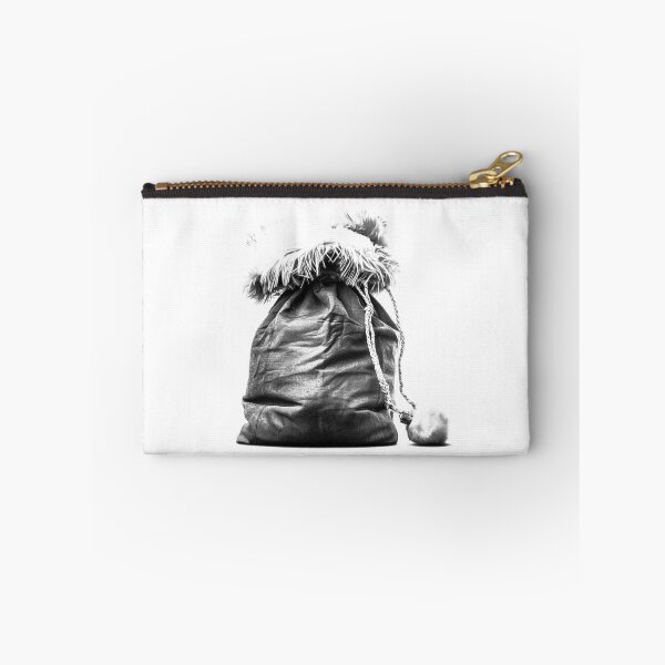 Item preview, Santa Hat Gift Sack – Cozy Black and White Christmas Illustration designed and sold by inkoutninja.